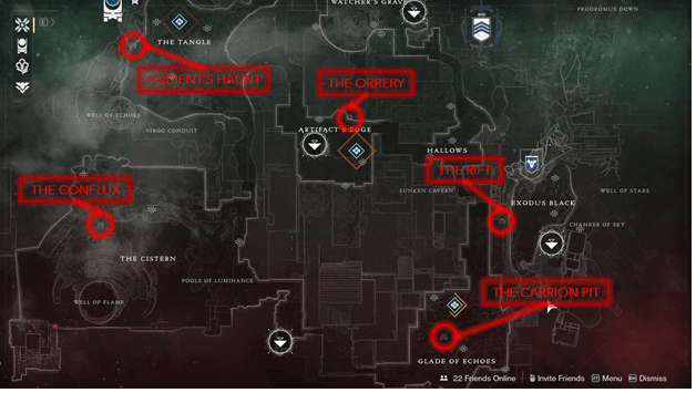 Nessus Lost Sector Map