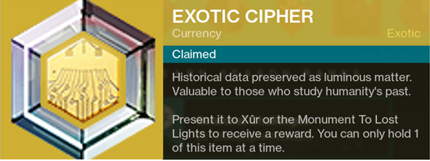 Exotic Cipher