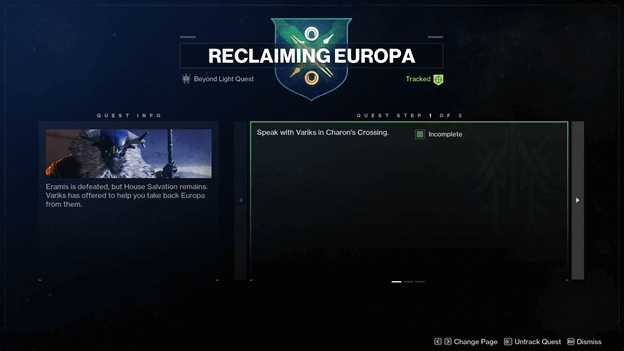 Destiny 2 Reclaiming Europe