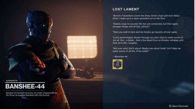 Destiny 2 Beyond Light Lost Lament Quest