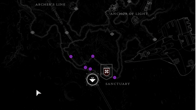 Destiny 2 Moon Sanctuary Ascendant Anchor Locations