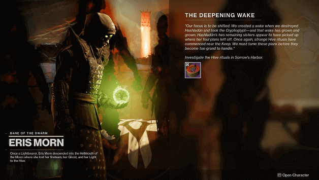 Destiny 2 Shadowkeep The Deepening Wake Quest
