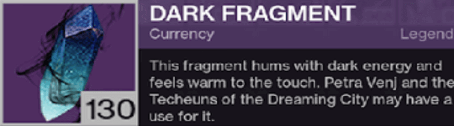Destiny 2 Dark Fragments