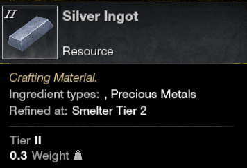 New World Silver Ingot