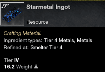 New World Starmetal Ingot