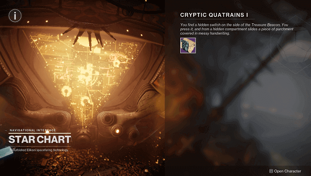 Destiny 2 Cryptic Quatrains I Quest