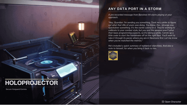 Any Data Port In A Storm Exotic Quest