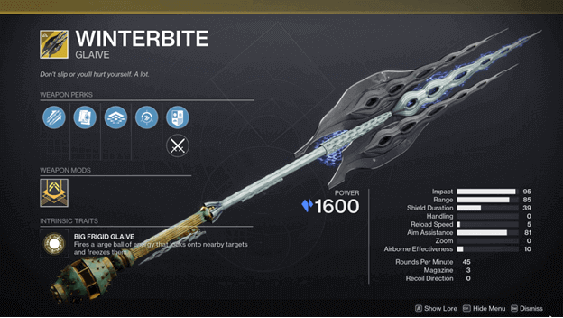 Winterbite Destiny 2