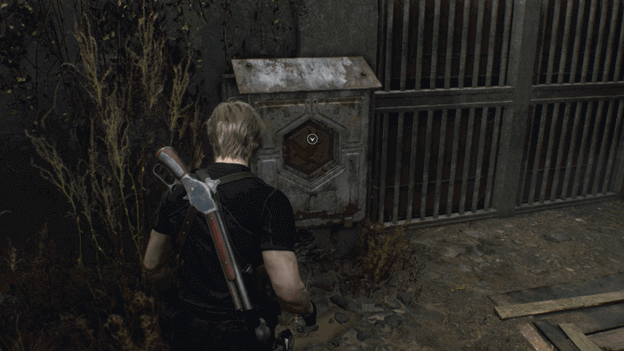 Found the Eagle Hexagon Gate in chapter 2 RE4 Remake