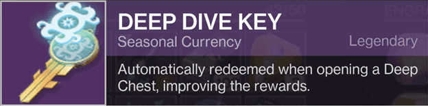 Deep Dive Keys Destiny 2