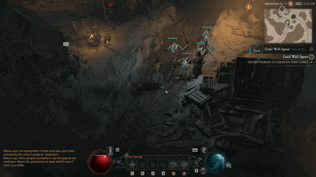 Diablo 4 Gold Well Spent (Side Quest) at Fractured Peaks