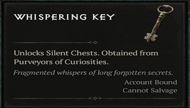 Diablo 4 Whispering Key