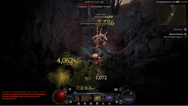 Slaying the Spider Callers in Sirocco Caverns