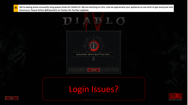 Diablo 4 Login issue