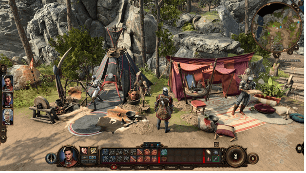 Camp in Baldur's Gate