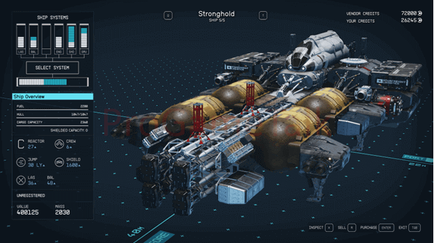 Stronghold Ship Starfield