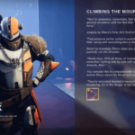 Lord Shaxx Climbing The Mountaintop (Into the Light) D2