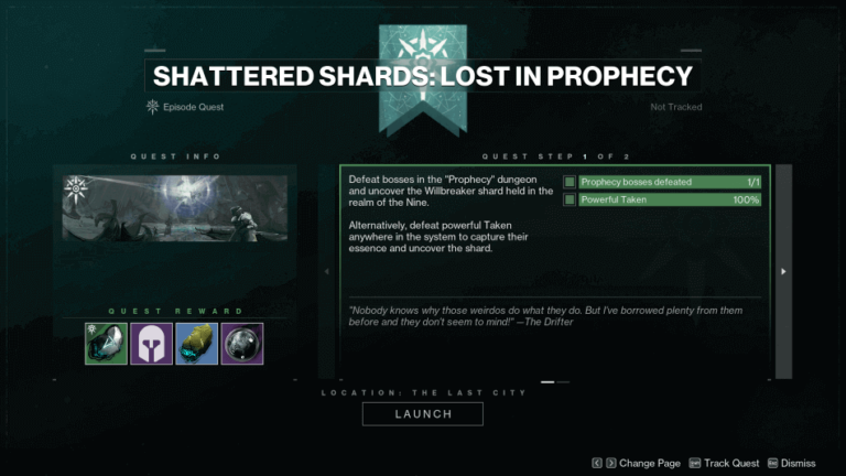 Destiny 2 Shattered Shards Lost in Prophecy Quest Walkthrough - ProGameTalk