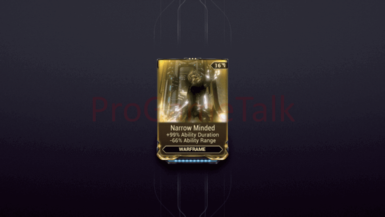 Narrow Minded Warframe mod