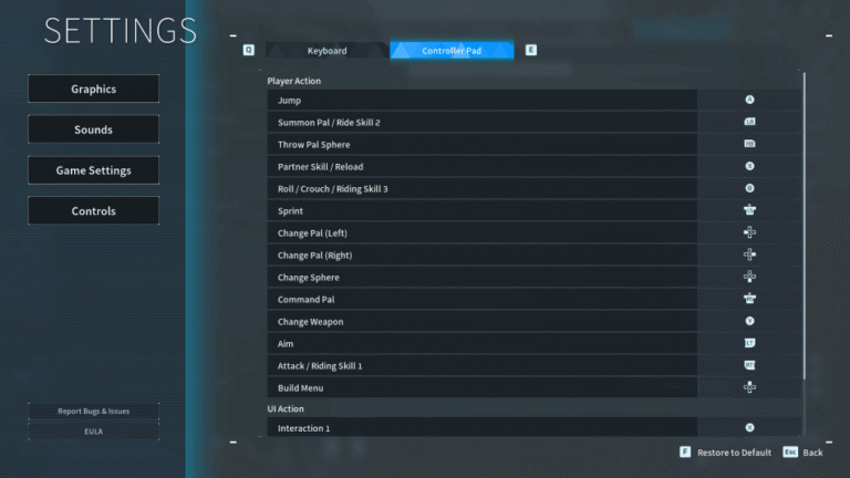 Palworld 1.0 Controller Settings - ProGameTalk